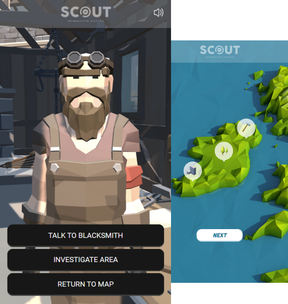 Screenshots of the game Scout.